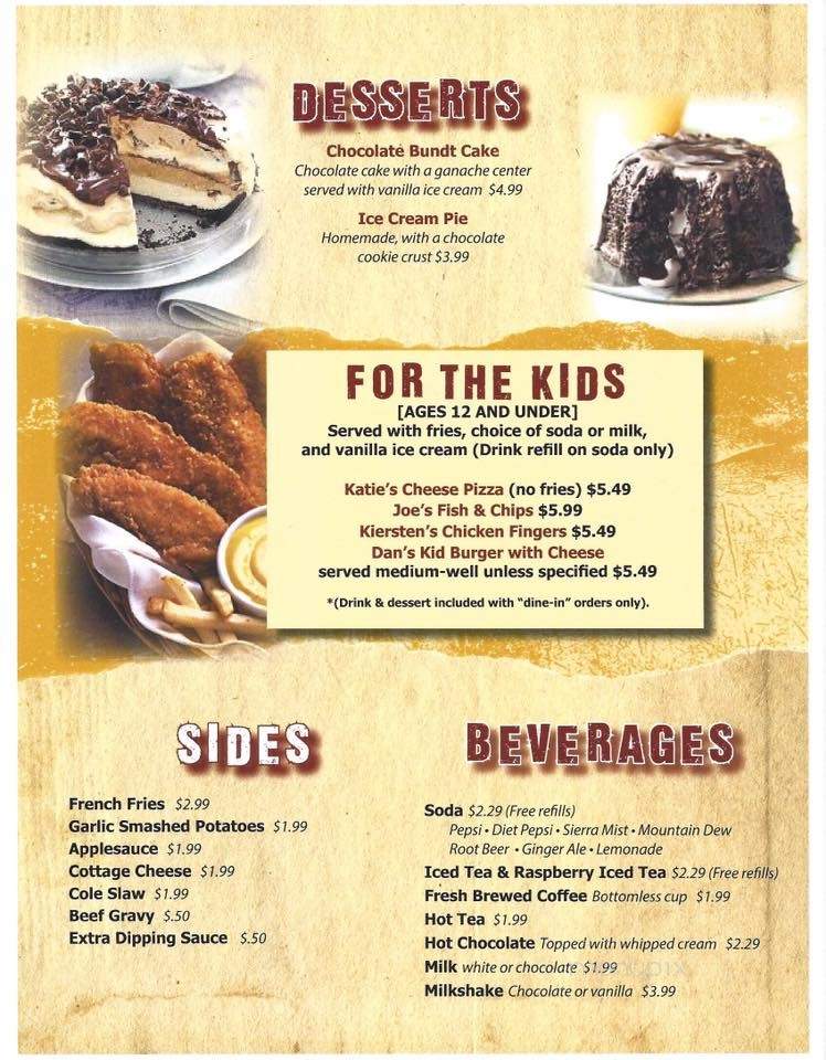 Hanover's Grille - Horseheads, NY menu_pic
