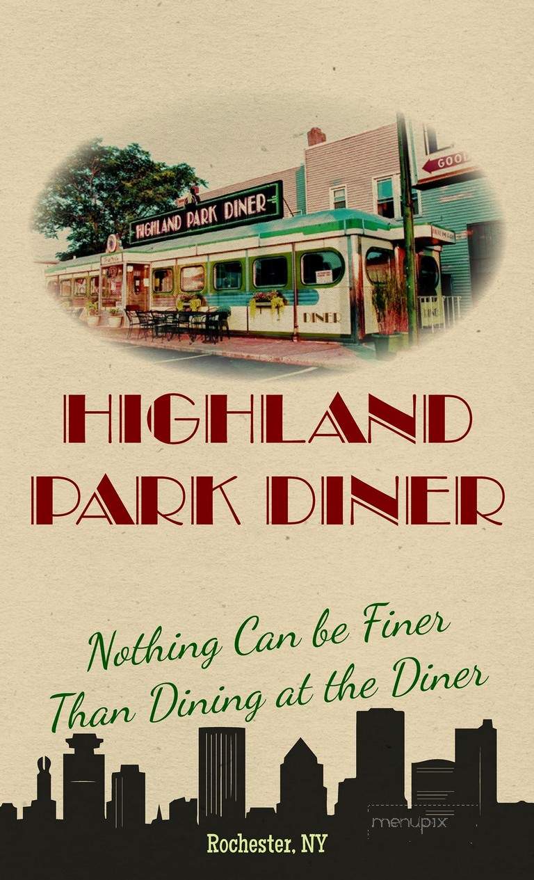 Highland Park Diner - Rochester, NY menu_pic