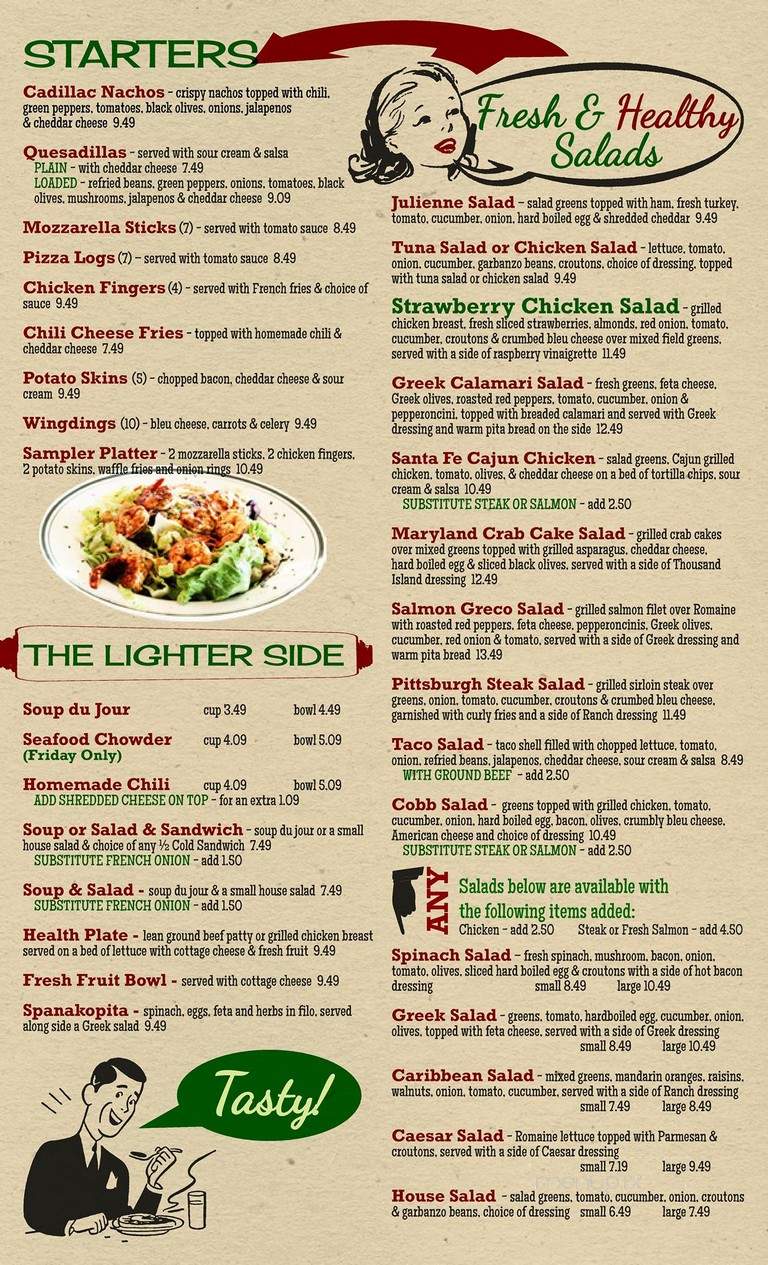 Highland Park Diner - Rochester, NY menu_pic