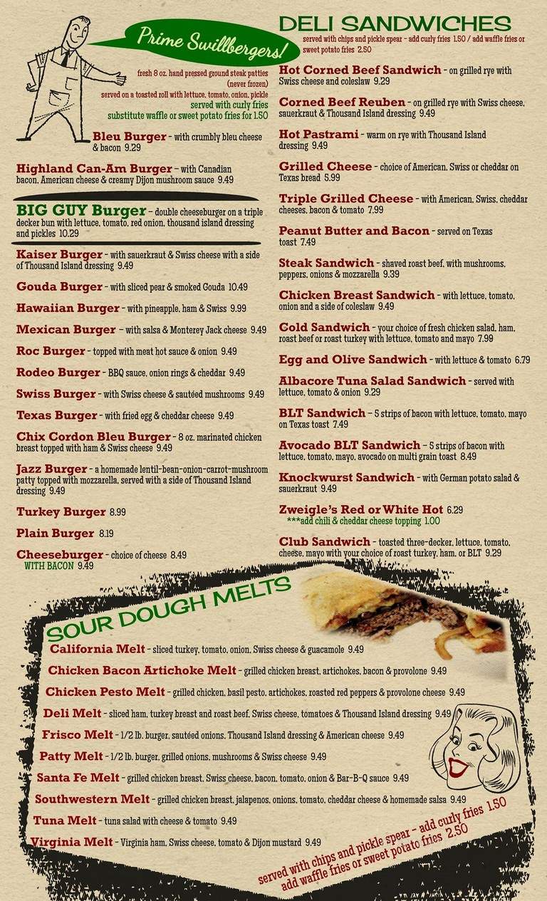 Highland Park Diner - Rochester, NY menu_pic