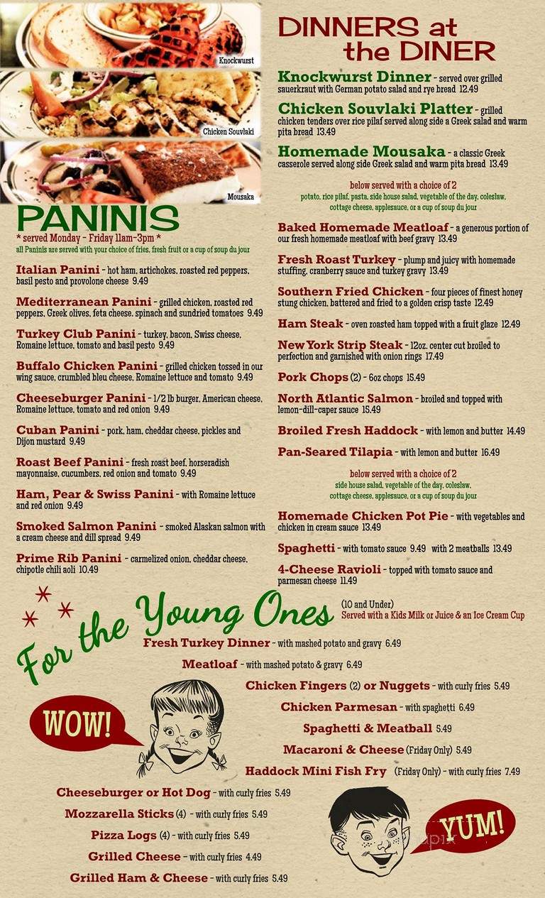 Highland Park Diner - Rochester, NY menu_pic