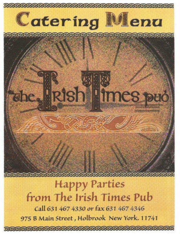 Irish Times Pub - Holbrook, NY menu_pic