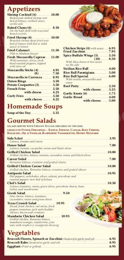 J & B Pizzeria Restaurant - Staten Island, NY menu_pic