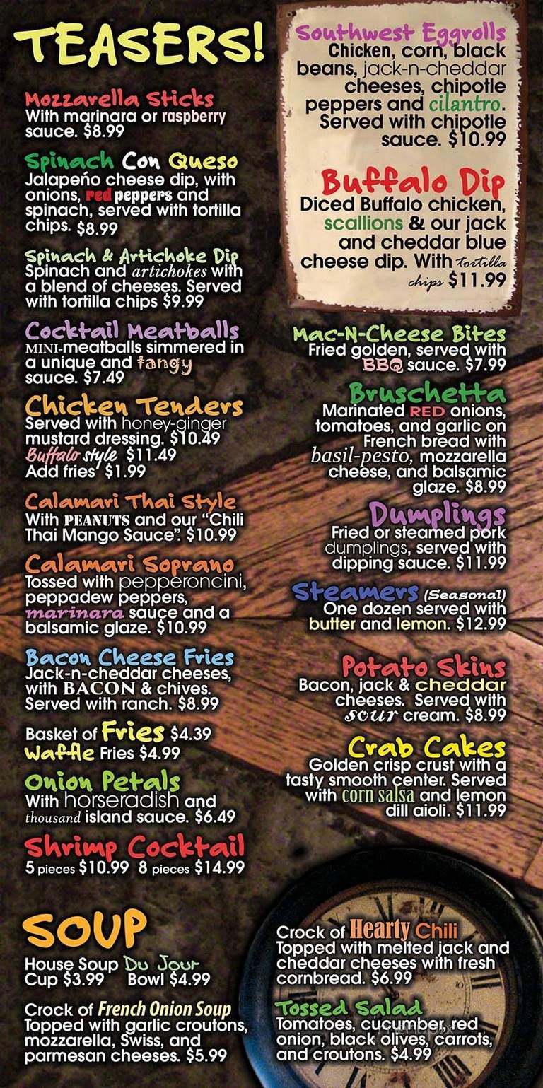 J J Rafferty's - Latham, NY menu_pic