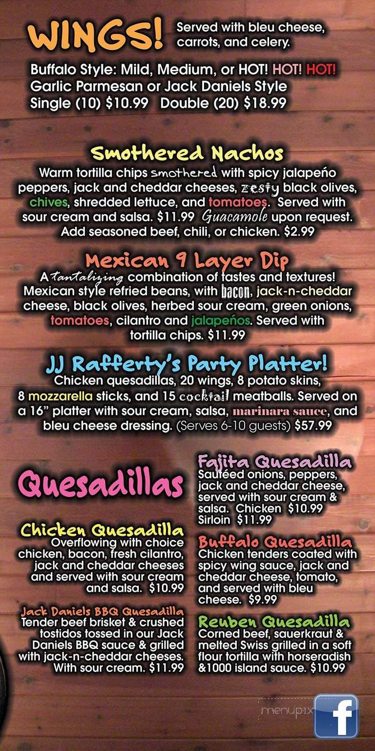 J J Rafferty's - Latham, NY menu_pic