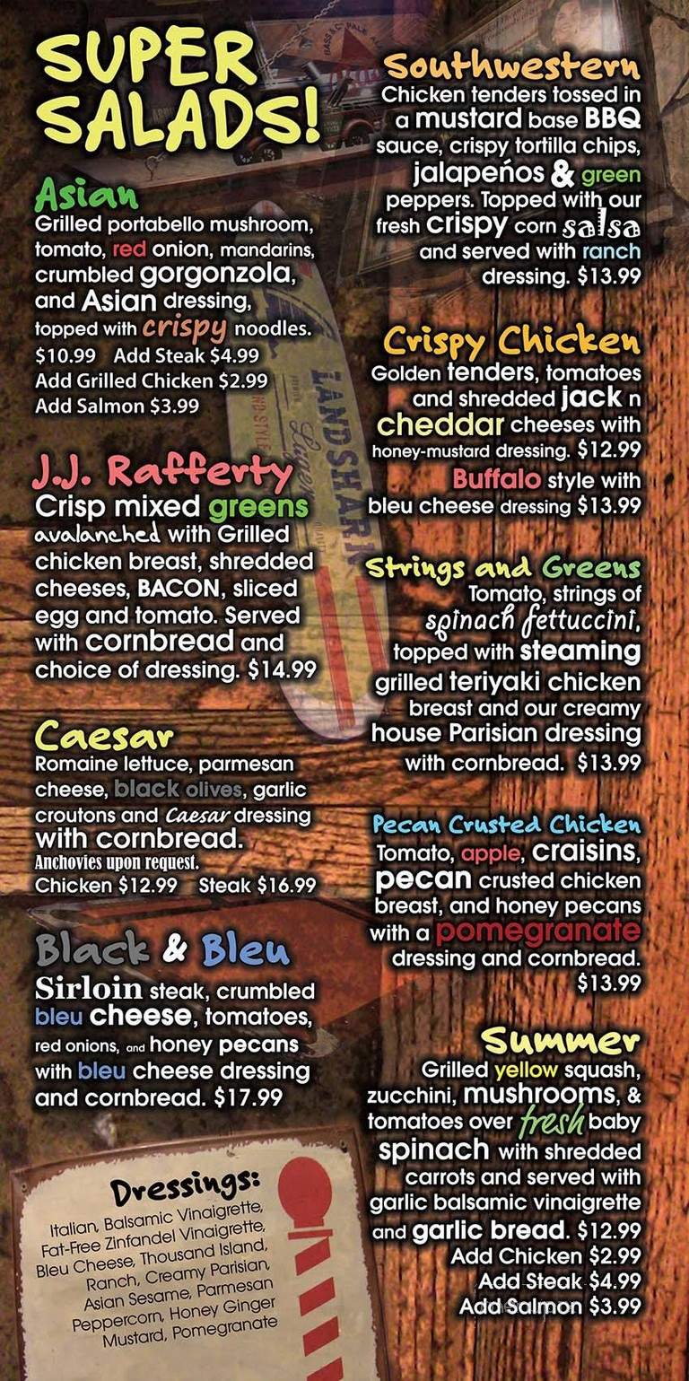 J J Rafferty's - Latham, NY menu_pic