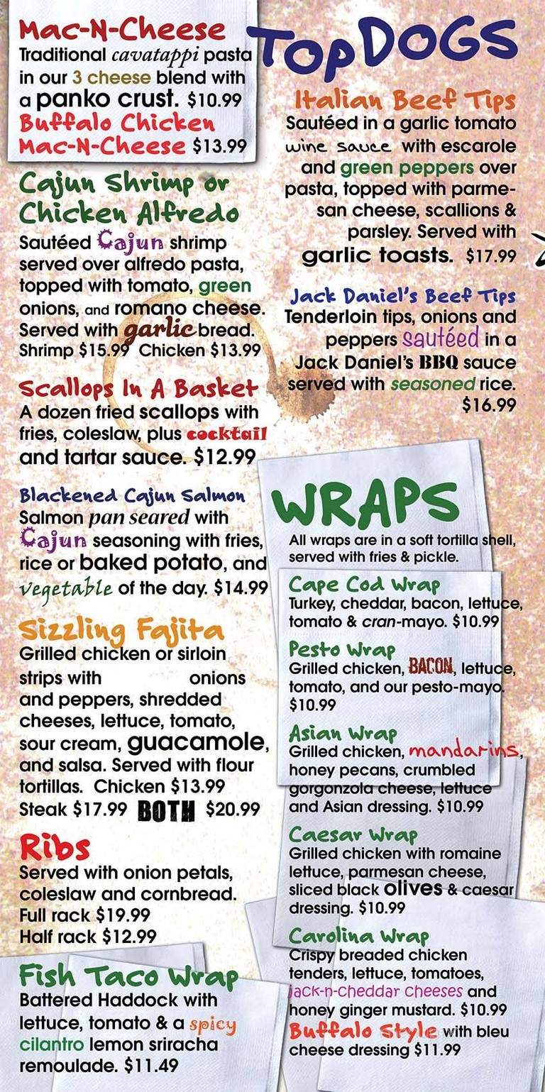 J J Rafferty's - Latham, NY menu_pic