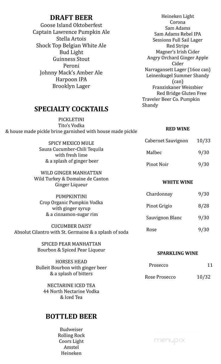 Johnny Mack's - Brooklyn, NY menu_pic