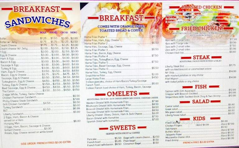 Liberty Restaurant - South Richmond Hill, NY menu_pic