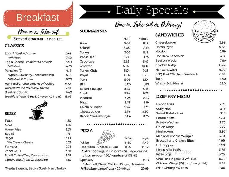 Lil's Deli - Machias, NY menu_pic