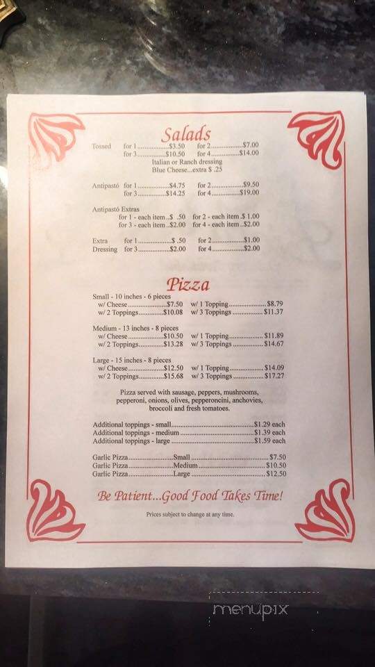 Liola's Pizzeria - Carthage, NY menu_pic