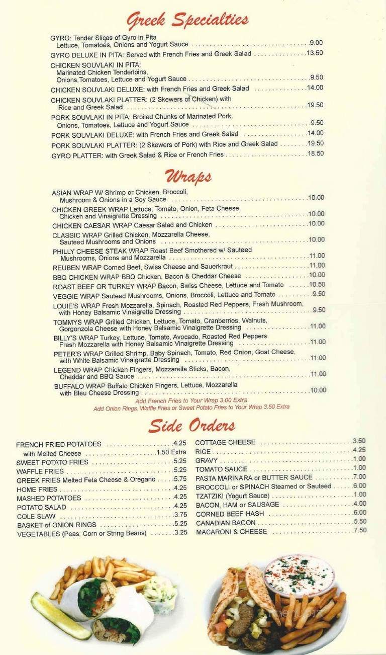 Louie's Manhasset Restaurant - Manhasset, NY menu_pic