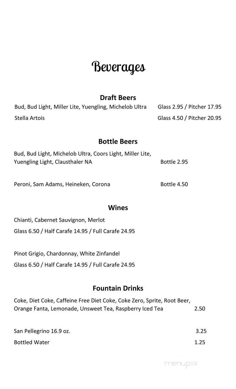 Mama Maria's Pizzeria - Stamford, NY menu_pic