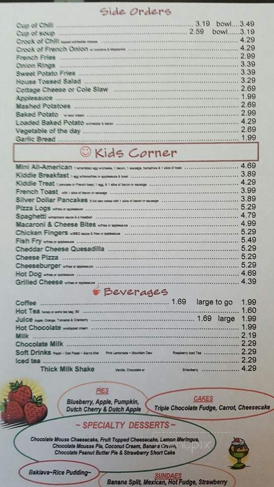 Millhouse Family Restaurant - Brockport, NY menu_pic