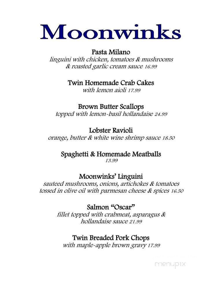 Moonwinks Restaurant - Cuba, NY