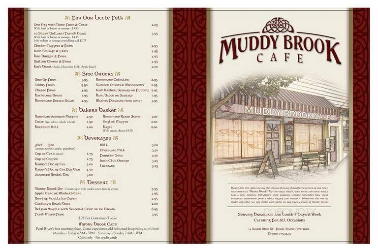 Muddy Brook Cafe - Pearl River, NY menu_pic