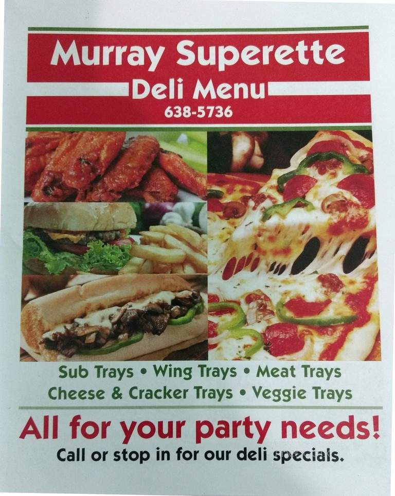 Murray's Superette - Holley, NY menu_pic