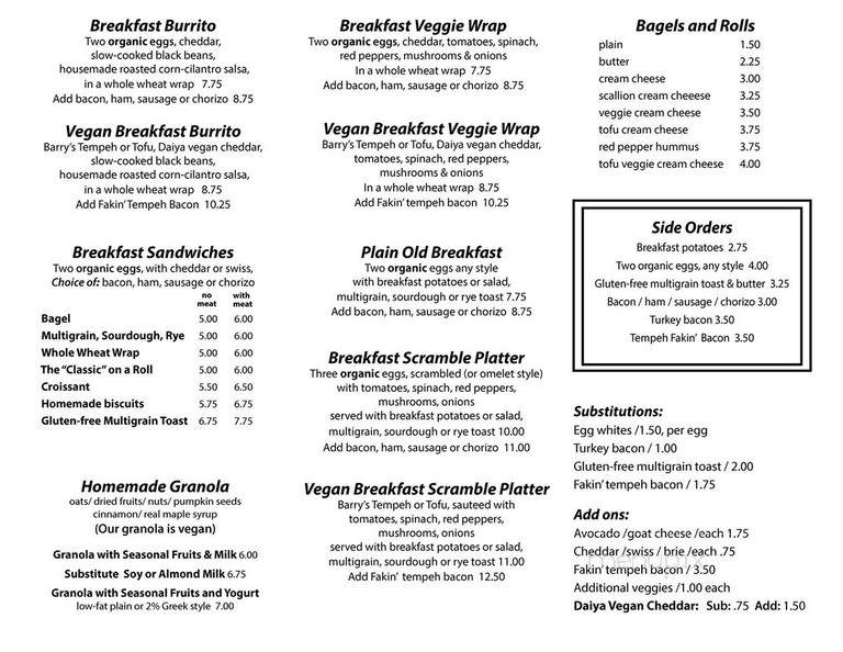 Naidre's - Brooklyn, NY menu_pic