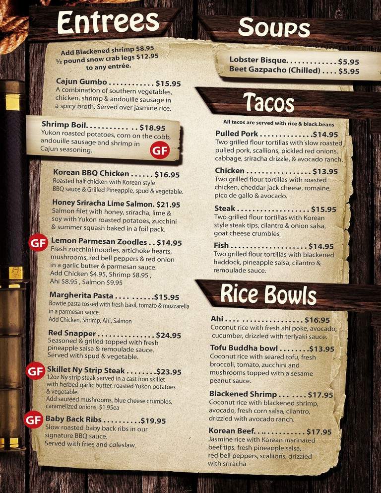 Naked Turtle - Plattsburgh, NY menu_pic