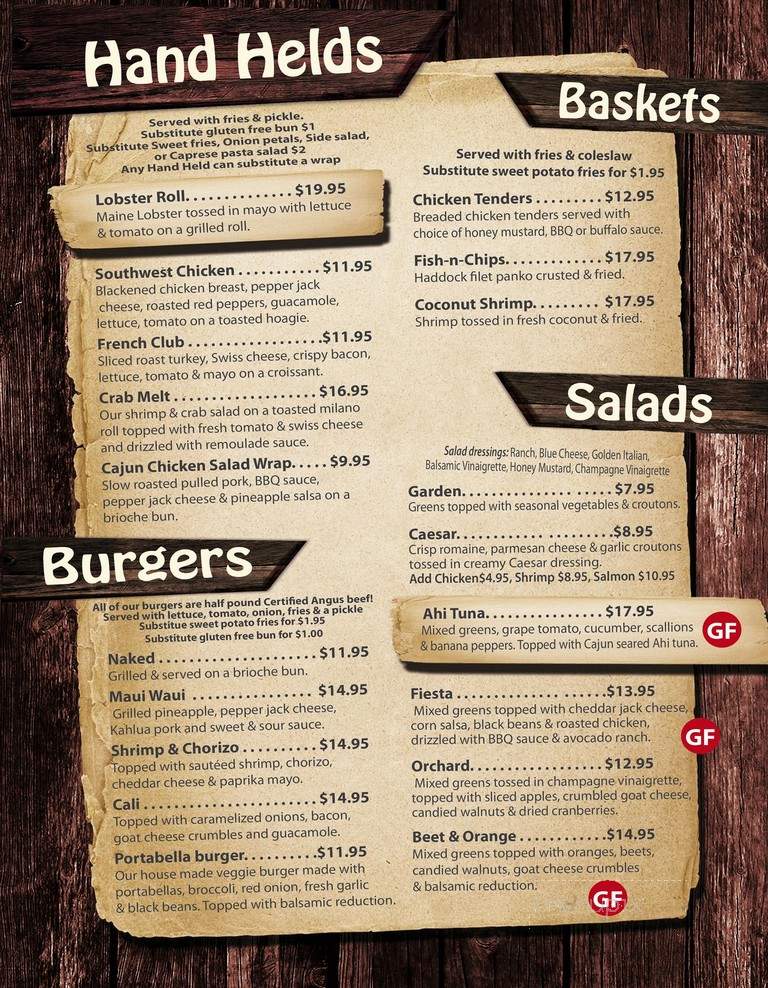 Naked Turtle - Plattsburgh, NY menu_pic