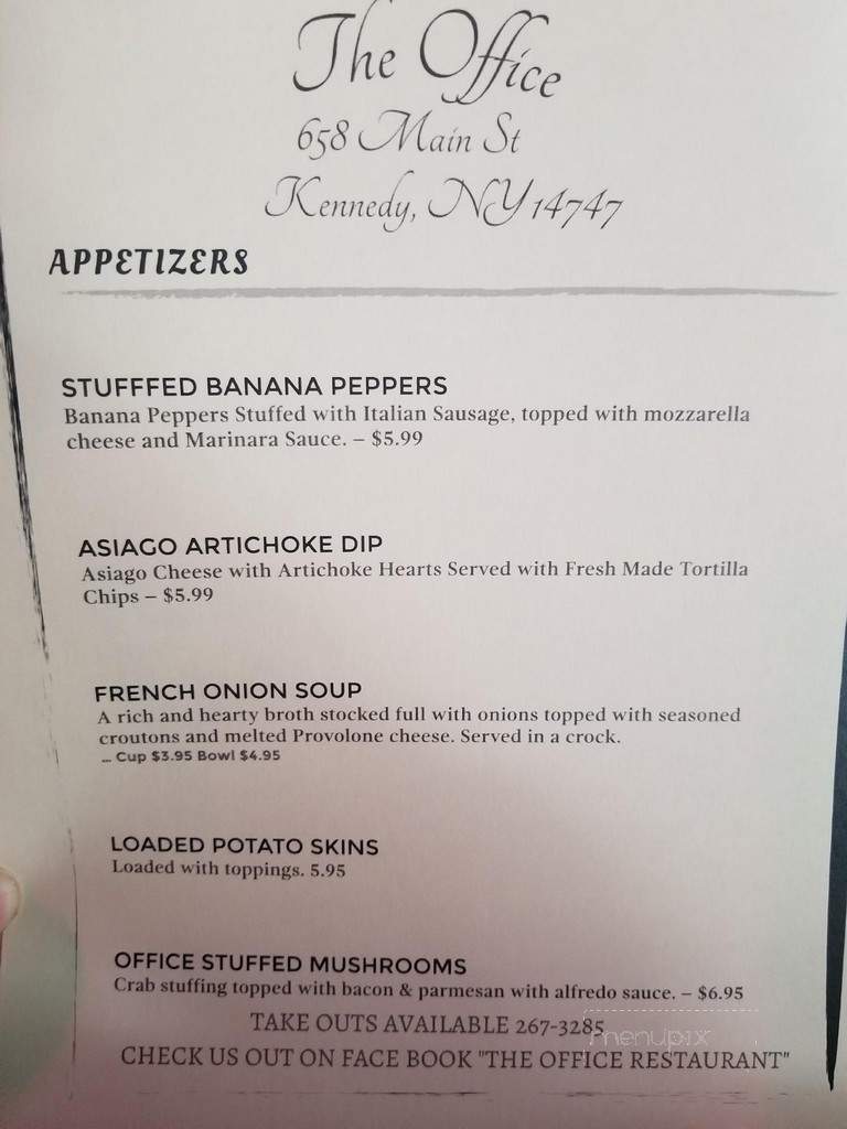 Office Restaurant - Kennedy, NY menu_pic