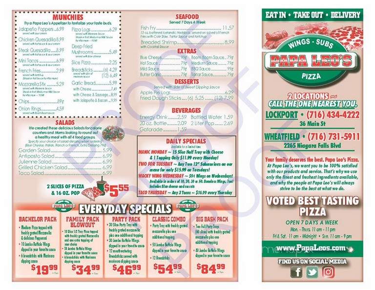 Papa Leo's Pizzeria - Niagara Falls, NY