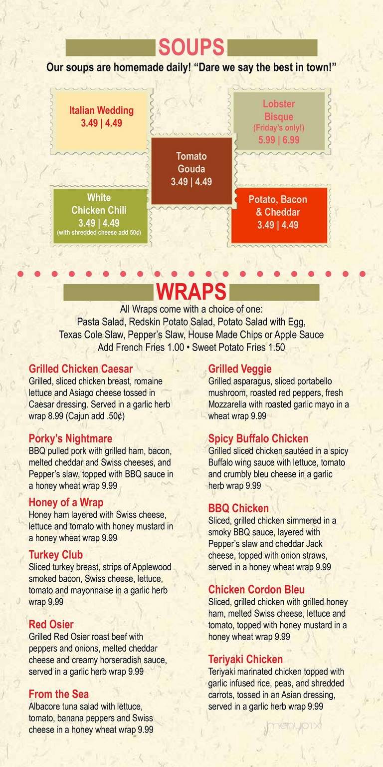 Peppers Deli & Pasta - Canandaigua, NY menu_pic