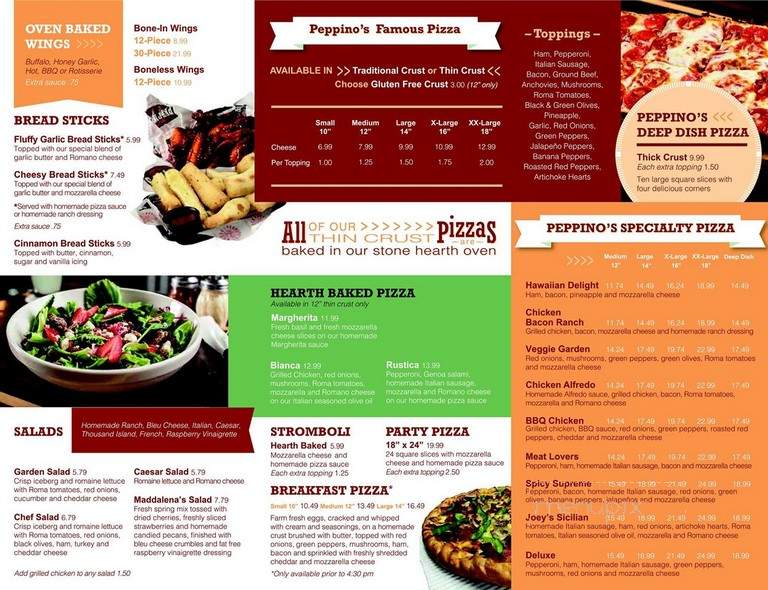 Peppino's Pizzeria - Syracuse, NY menu_pic
