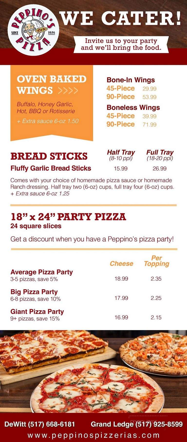 Peppino's Pizzeria - Syracuse, NY menu_pic
