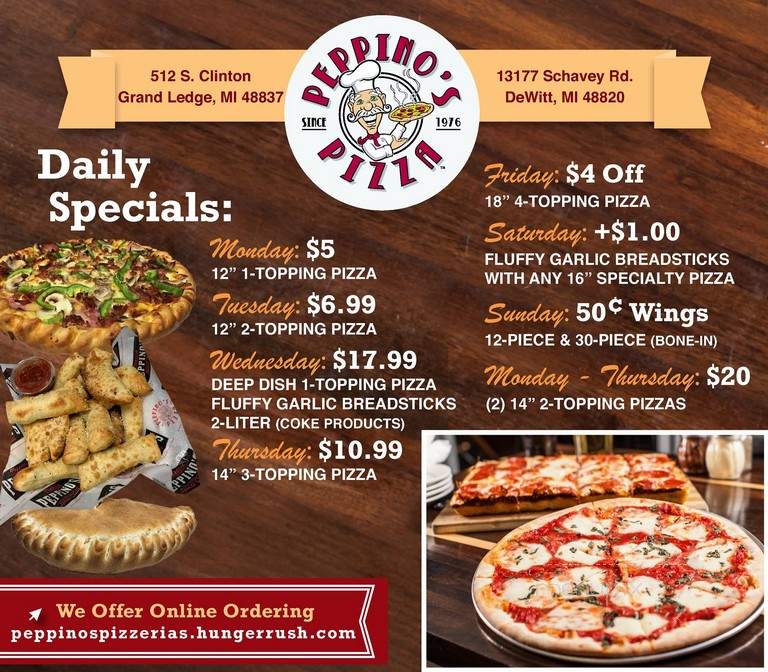Peppino's Pizzeria - Syracuse, NY menu_pic