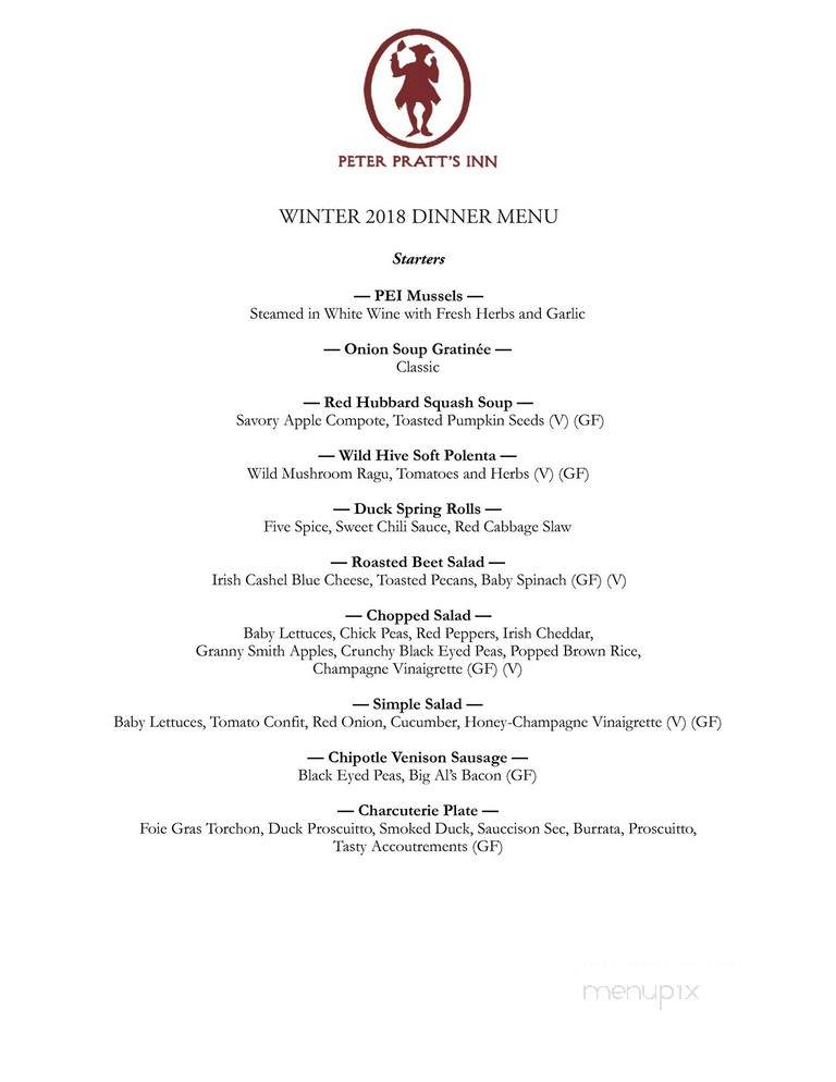 Peter Pratt's Inn - Yorktown Heights, NY menu_pic