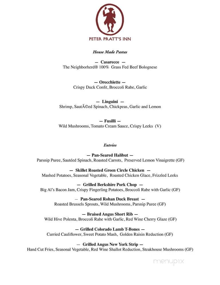 Peter Pratt's Inn - Yorktown Heights, NY menu_pic