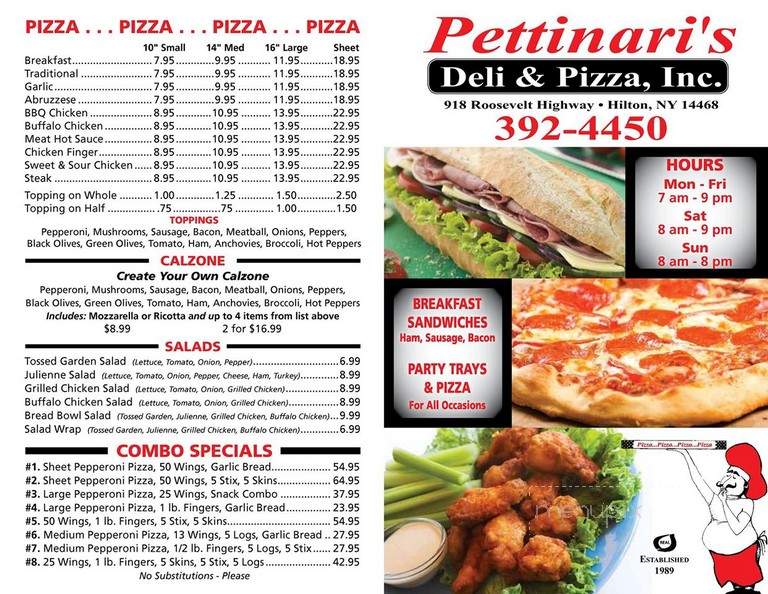 Pettinari's Deli & Pizza - Hilton, NY