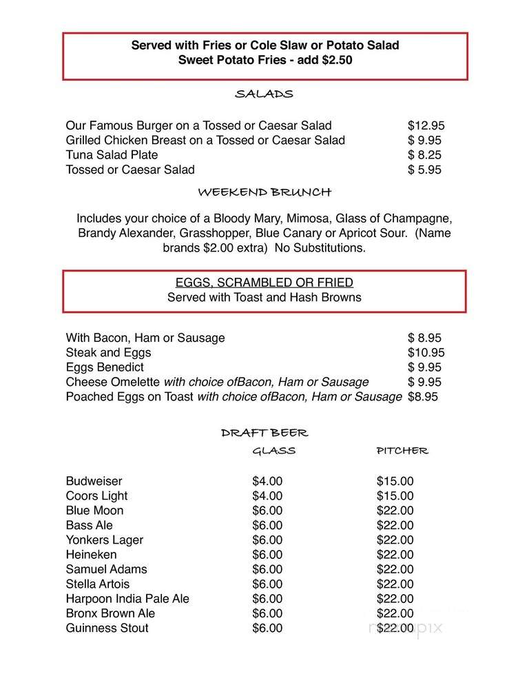 Piper's Kilt - Eastchester, NY menu_pic