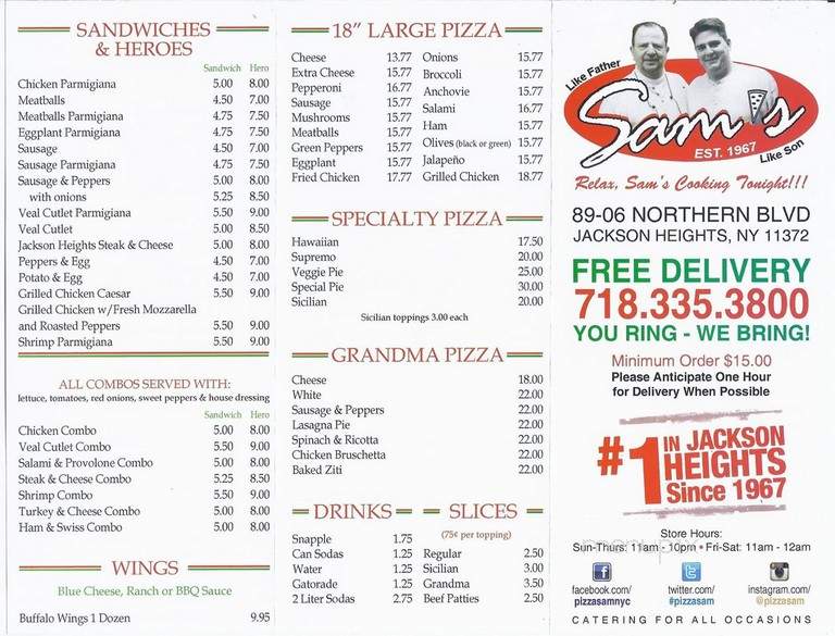 Pizza Sam - Jackson Heights, NY