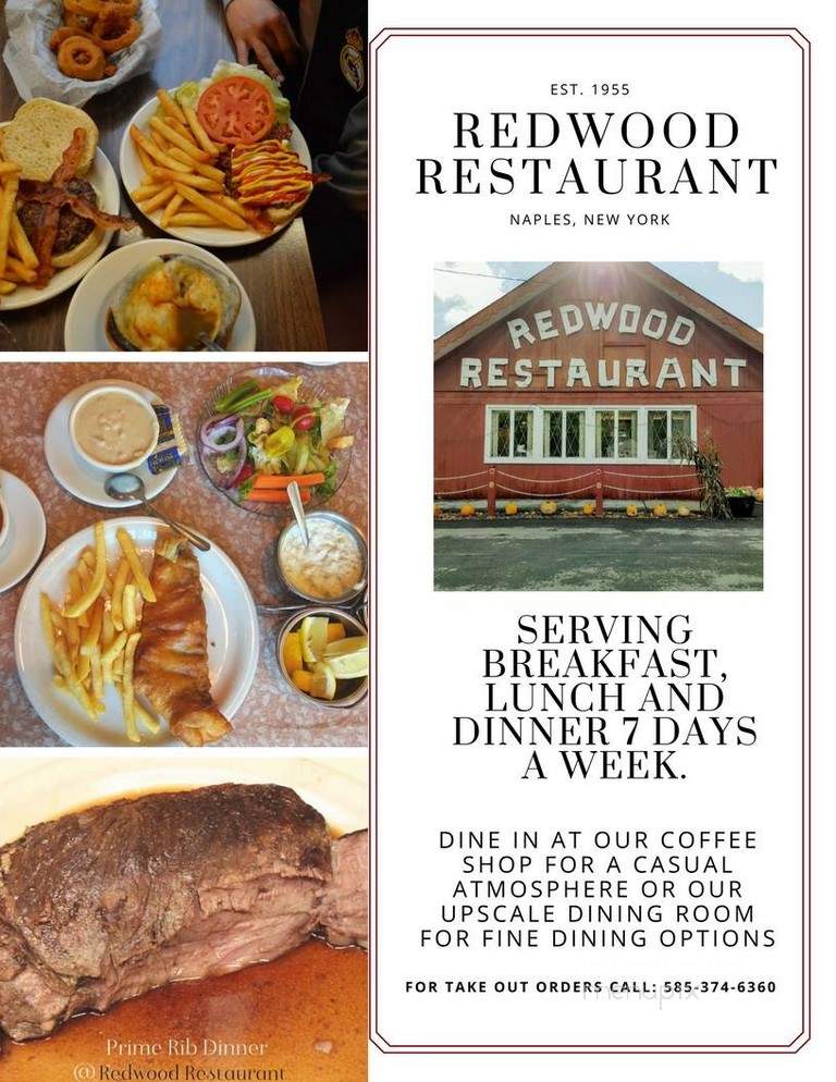 Redwood Restaurant - Naples, NY