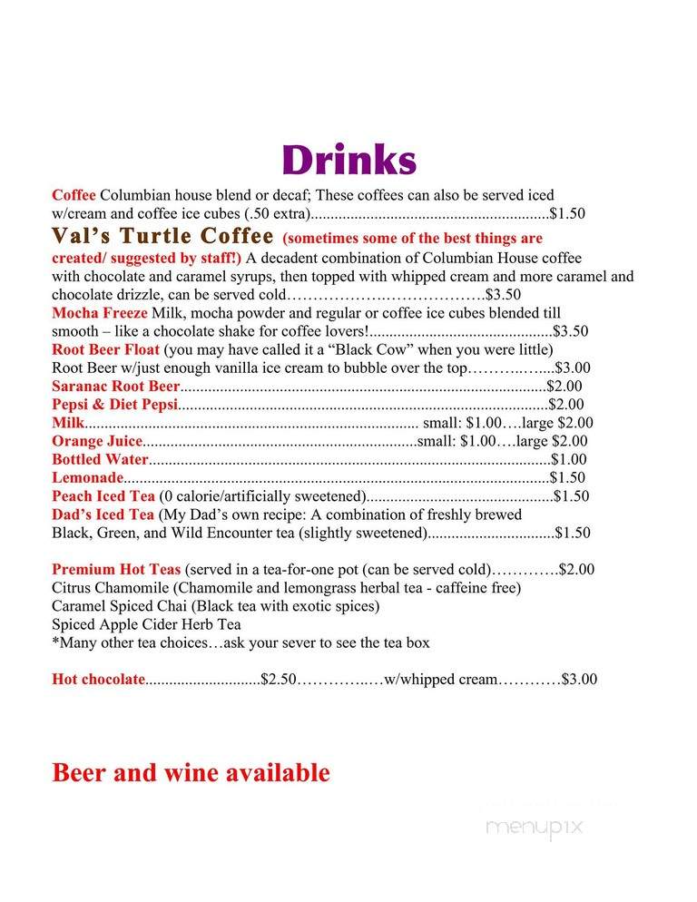 Remember When Cafe Antiques - New Berlin, NY menu_pic