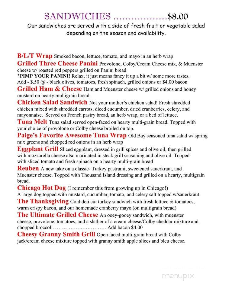 Remember When Cafe Antiques - New Berlin, NY menu_pic