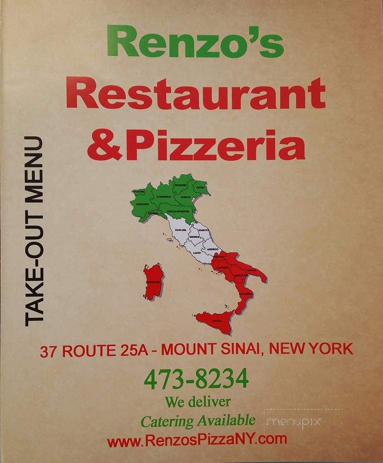 Renzo's Pizza & Restaurant - Mount Sinai, NY