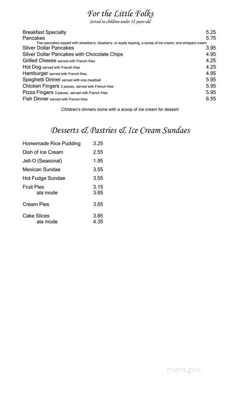 Riki's Family Restaurant - Fairport, NY menu_pic