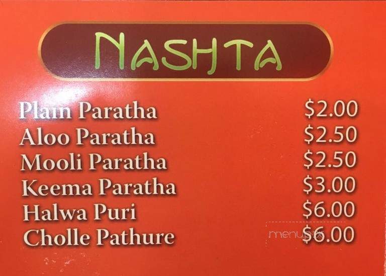 Shandar Sweet & Restaurant - Brooklyn, NY menu_pic