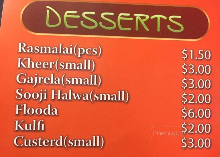 Shandar Sweet & Restaurant - Brooklyn, NY menu_pic
