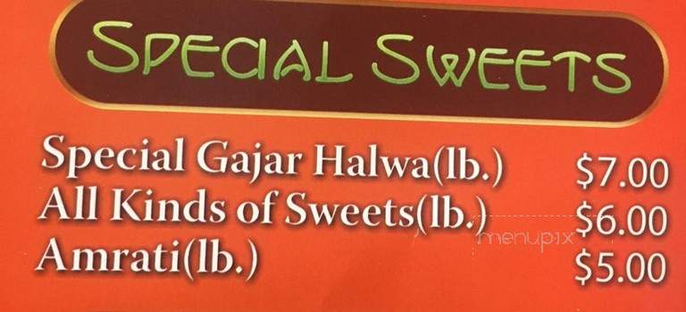 Shandar Sweet & Restaurant - Brooklyn, NY menu_pic
