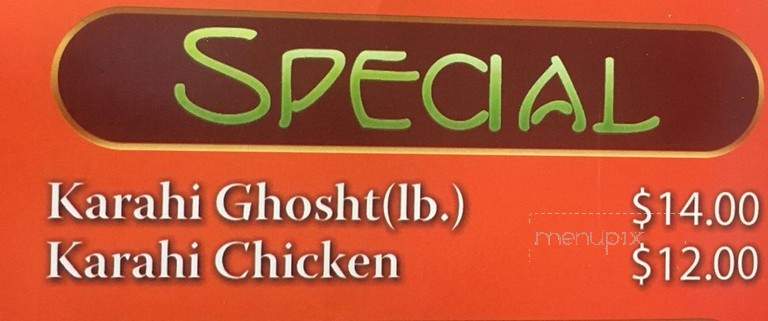 Shandar Sweet & Restaurant - Brooklyn, NY menu_pic