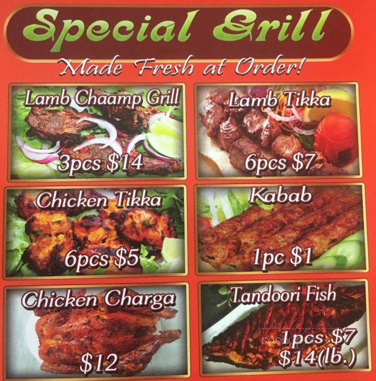 Shandar Sweet & Restaurant - Brooklyn, NY menu_pic