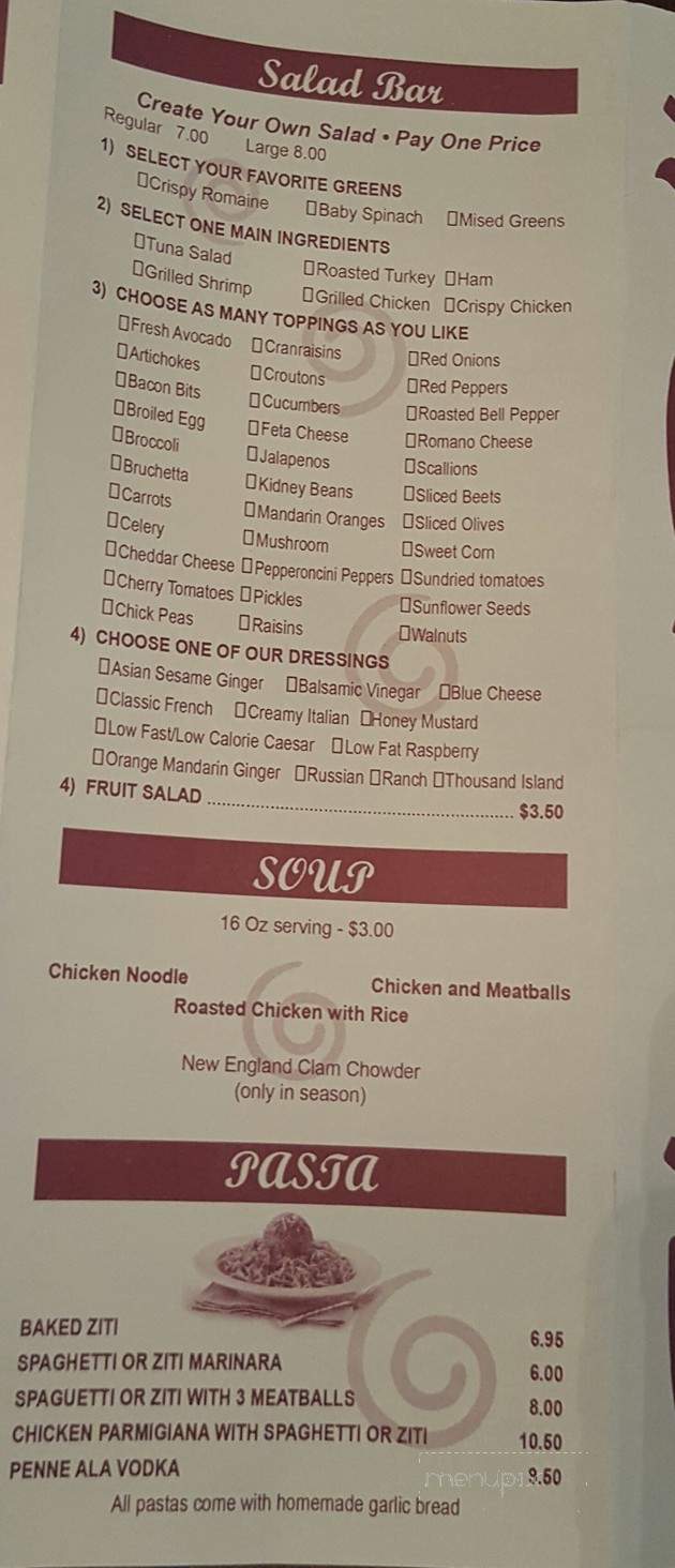 Simon's Deli & Bagels - Bronx, NY menu_pic