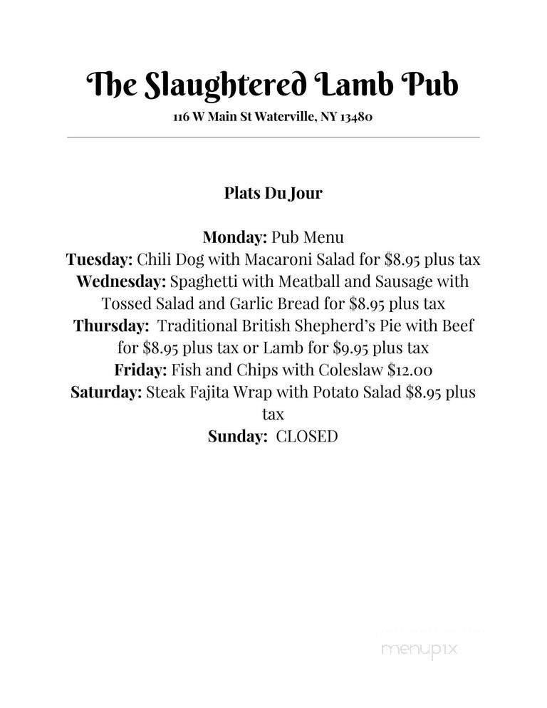 Slaughtered Lamb Pub - New York, NY