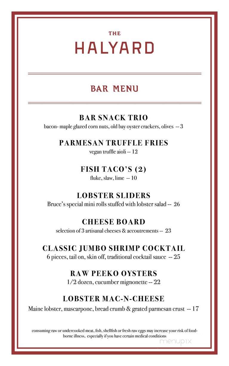 Soundview Restaurant - Greenport, NY menu_pic