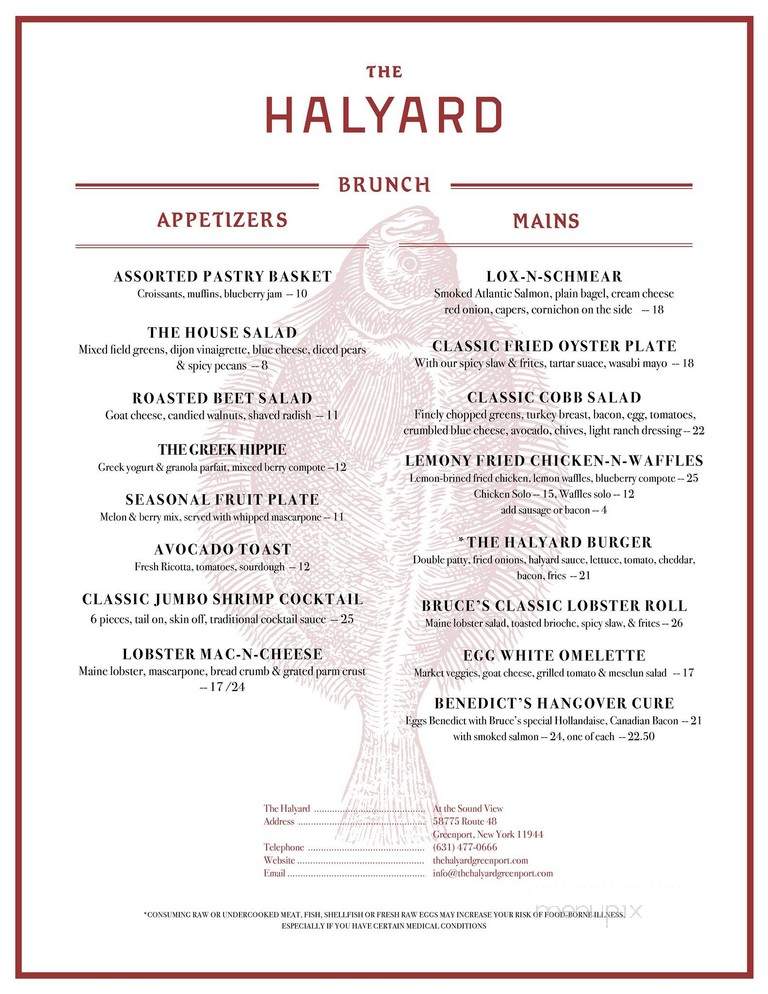 Soundview Restaurant - Greenport, NY menu_pic