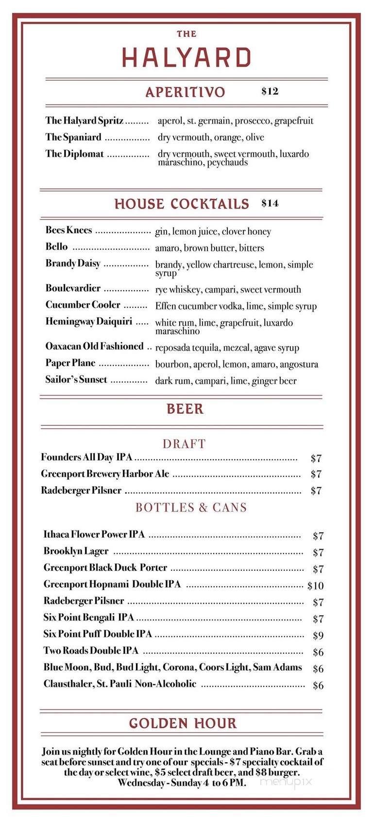 Soundview Restaurant - Greenport, NY menu_pic